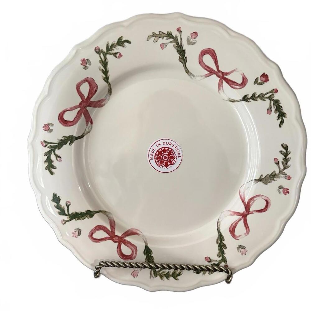 Matceramica Portugal Christmas Tree Dinner Plate 11” Ceramic NEW Free Shipping